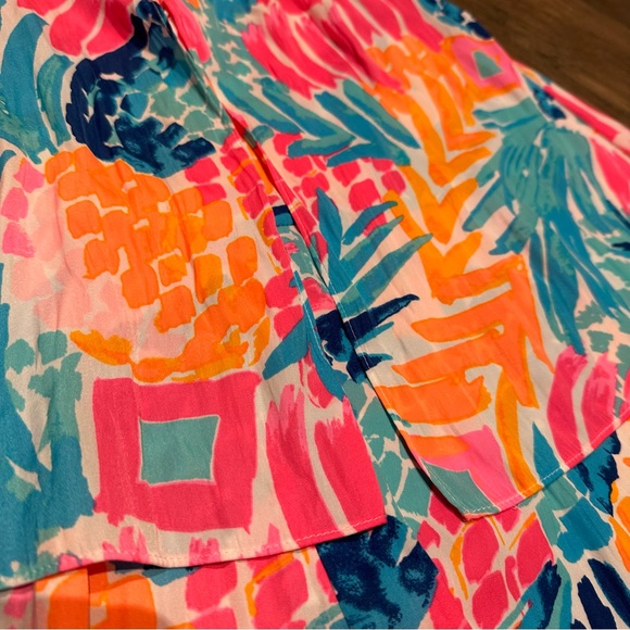 Lilly Pulitzer Floral Shorts Romper Size 0 - Picture 7 of 7